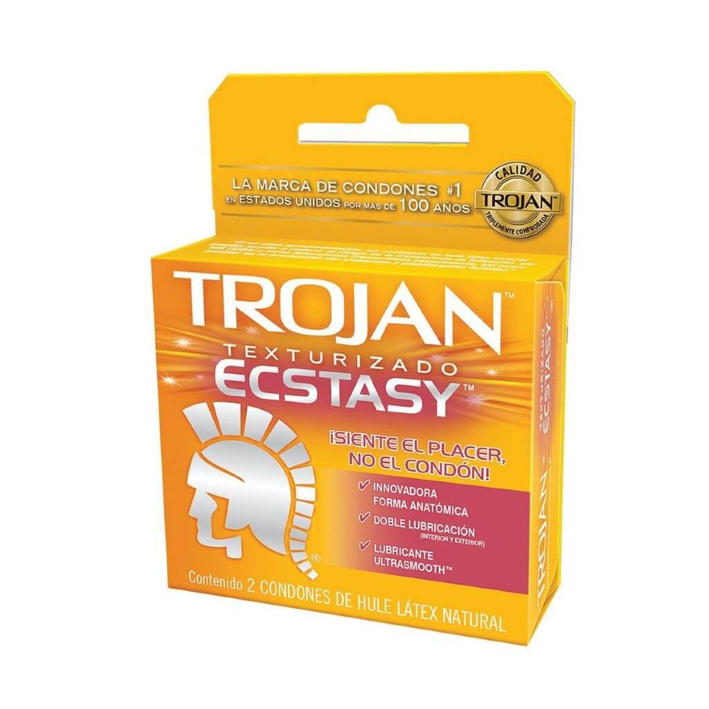 Condón Trojan Ecstasy Texturizado Femmes.mx