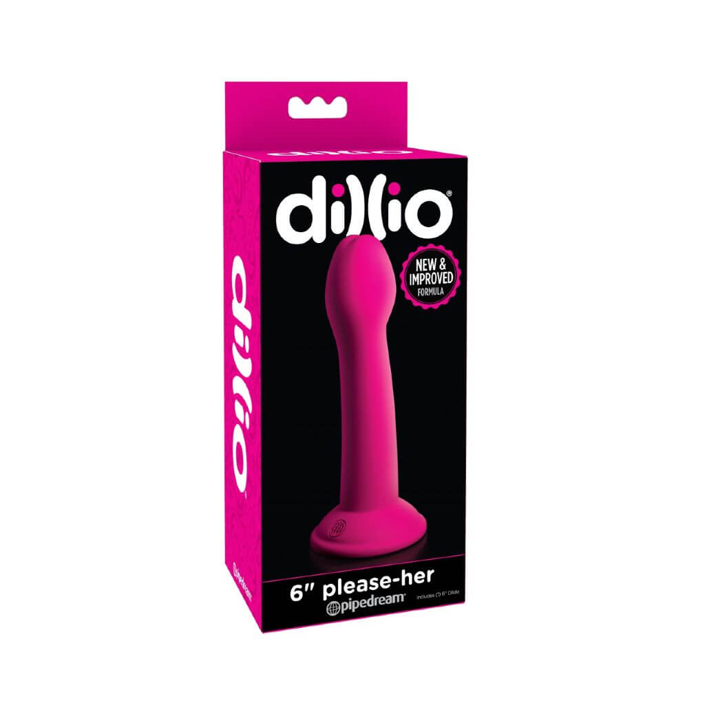 Dillio 6" Please-Her Dildo Rosa