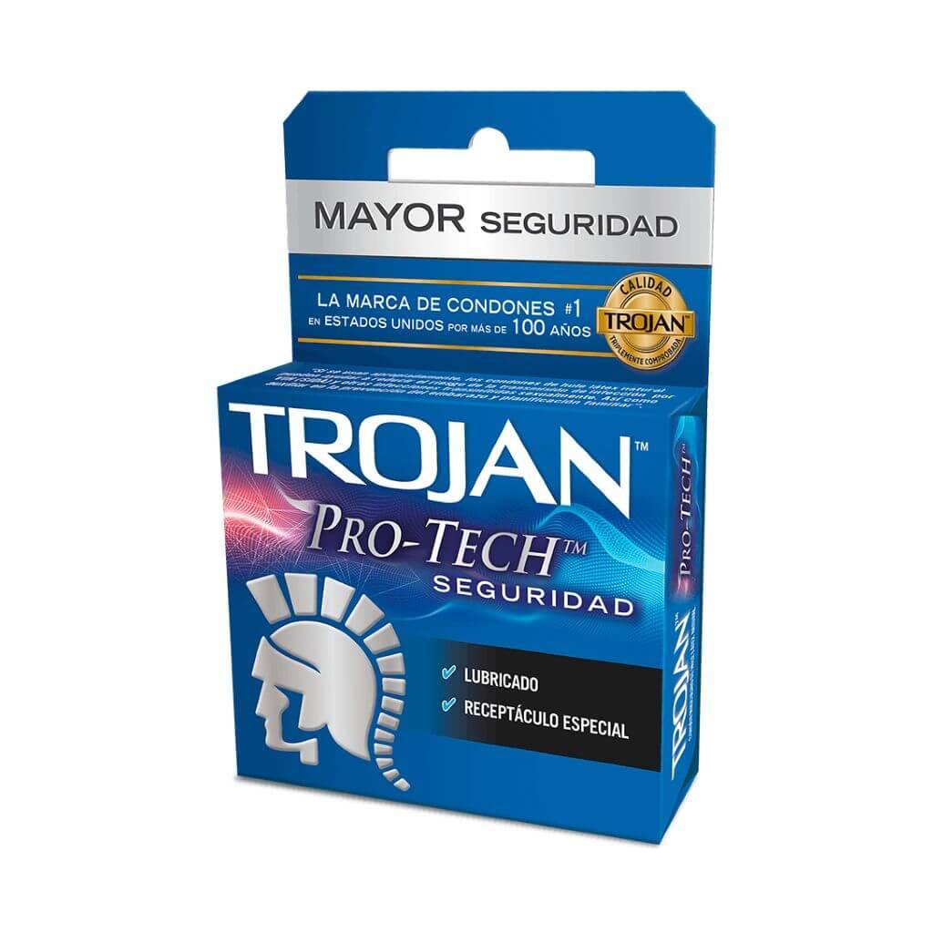 Condón Trojan Pro-Tech Seguridad Femmes.mx