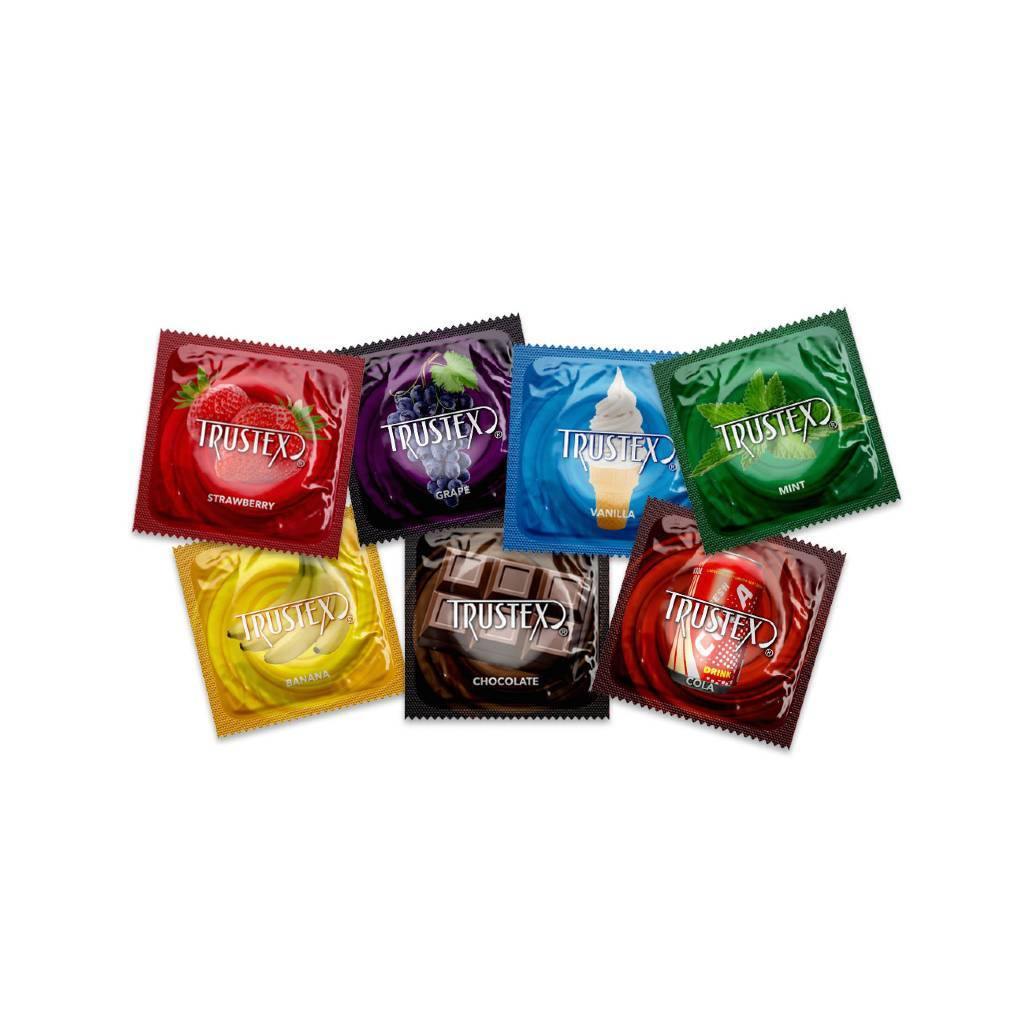 Condón Trustex Sabor Chocolate Femmes.mx