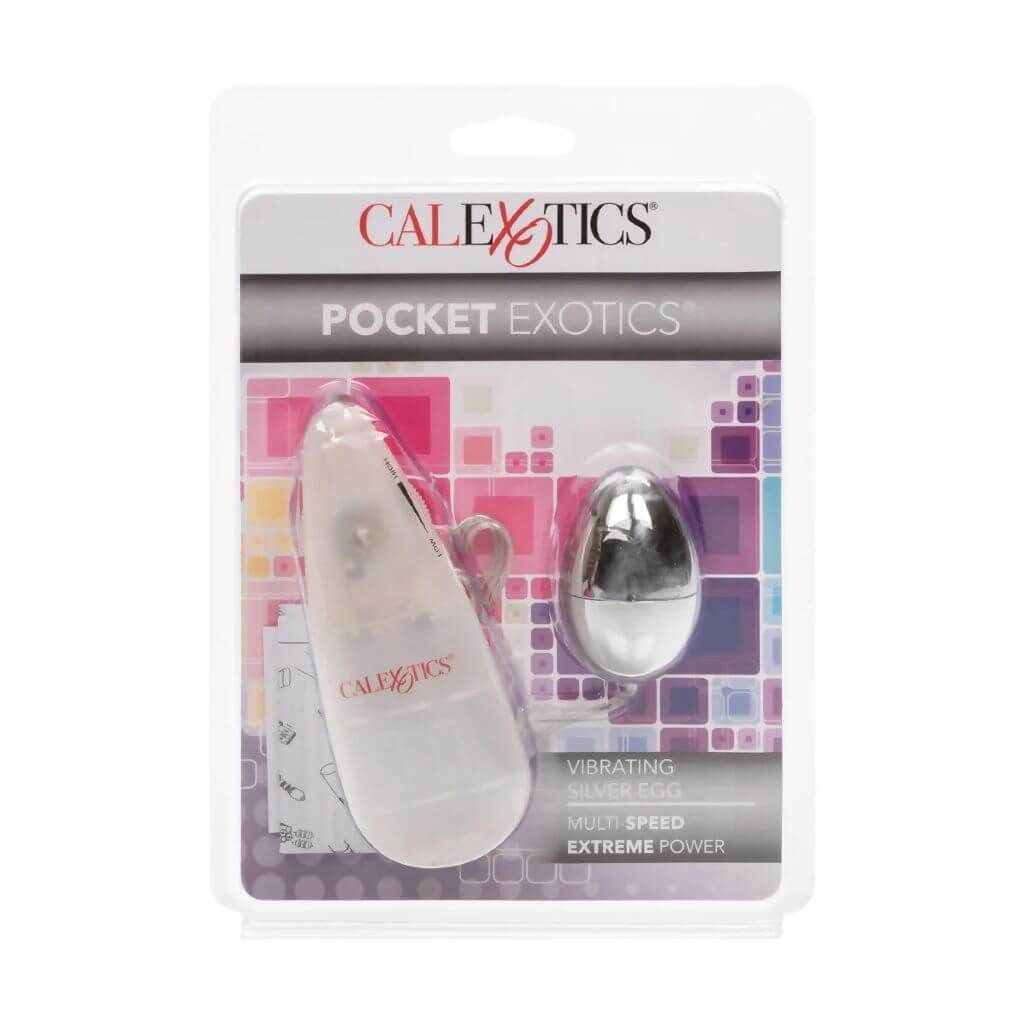 Pocket Exotics Vibrating Silver Egg Femmes.mx